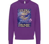 Diver Same Planet Different World Uomo Sweatshirt Jumper
