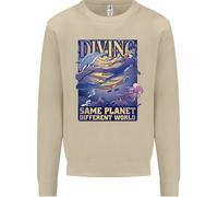 Diver Same Planet Different World Uomo Sweatshirt Jumper
