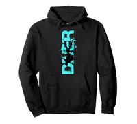 Diver Silhouette Immersione Frediving Subacquea Felpa con Cappuccio