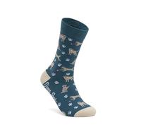 DIVER SOCKS Calzini uomo divertenti-Calzini disegni con stampe divertenti ideali come regali originali per uomo-Made in Spagna e validi dalla taglia 40-46, orme, 40-46