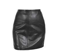 Divergent Retail Penelope - Gonna a tubino da donna, in pelle, lunghezza 40,6 cm, colore: nero, Nero , 40
