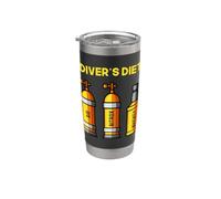 Divers Dieta Divertente Immersioni Immersioni Nitrox Air Dieta Umorismo Uomini Bicchiere termico in acciaio inox doppia parete