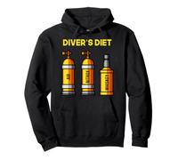 Divers Dieta Divertente Immersioni Immersioni Nitrox Air Dieta Umorismo Uomini Felpa con Cappuccio