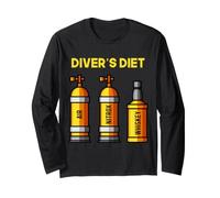 Divers Dieta Divertente Immersioni Immersioni Nitrox Air Dieta Umorismo Uomini Maglia a Manica