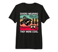 Divers Wearing Masks Before They Were Cool Maglietta Premium