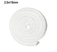 Diverse applicazioni con questo cavo di tenuta per forno realizzato in fibra di vetro ad alta resistenza; lunghezza 2 5 m con opzioni di dimensioni (2,5 m x 8 mm)