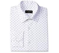 Diverse Camicia formale da uomo con stampa regular fit, Dot Square Bianco, 50