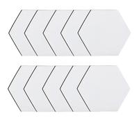 Diverse forme fai da te sublimazione bevande Mat Set di 10 spazi vuoti per progetti di decorazione della casa (forma esagonale)