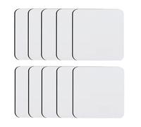 Diverse forme fai da te sublimazione bevande Mat Set di 10 spazi vuoti per progetti di decorazione della casa (quadrato)