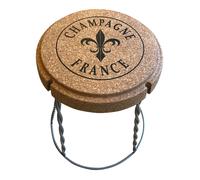 Diverse Tavolo/sedia in sughero e metallo a forma di tappo di Champagne
