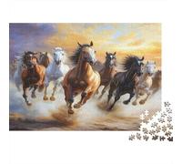Diversi bellissimi cavalli|Animalei| Puzzle Divertenti Per Tutta La Famiglia 1000pcs (75x50cm) Adulti