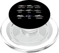 Diversi tipi di delfini specie per gli amanti dell'oceano marino PopSockets PopGrip per MagSafe