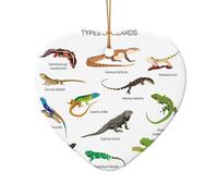 Diversi tipi di lucertola ornamento di Natale - Decorazione per albero di Natale, calza Stuffer, idea regalo festiva, regali per gli amici