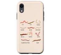 Diversi tipi di vermi per giardinieri amanti della natura educatori Custodia per iPhone XR