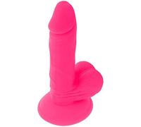 DIVERSIA Dildo Flexible con VIBRACION 17 CM - Rosa