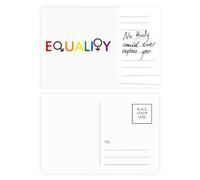 Diversificazione Differenziazione Identità Rainbow Uguaglianza Cartolina Cartolina Persona Importante Anniversario