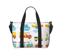 Diversified Transportation - Borsa a tracolla da donna, con stampa, portatile, adatta per allenamenti in palestra, pendolarismo e viaggi