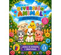 Diversión Animal: Libro para Colorear con 30 Dibujos Simples y Bonitos