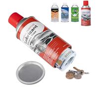 Diversion Safe Fack Can con scomparto segreto, grande capacità, per riporre denaro, gioielli e oggetti di valore (rosso)