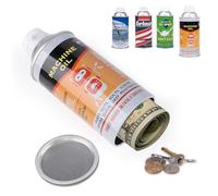 Diversion Safe Fack - Lattina con scomparto segreto, grande capacità, per riporre denaro, gioielli e oggetti di valore (arancione)