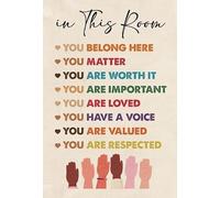 Diversity Matters Art Print Inspirational Poster for Classroom Decor Therapist Office Wall Art(Framed,16x24inch(40x60cm))