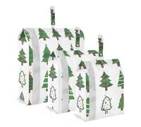 Diverso Albero Di Natale Illustrazione 3 Set Viaggio Imballaggio Cubi Per Valigie Armadio Organizzatore Vestiti Stoccaggio Riutilizzabile Borsa Da Viaggio Organizer