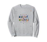 Diverso è Bello: Colorato Diversità Celebrazione Felpa, Unisex per Adulti, Grigio Melange, M