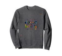 Diverso è Bello: Colorato Diversità Celebrazione Felpa, Unisex per Adulti, Grigio Scuro, S