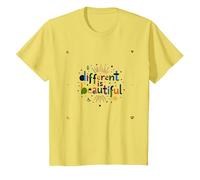 Diverso è Bello: Colorato Diversità Celebrazione Maglietta, Bambini, Limone, 12 Anni