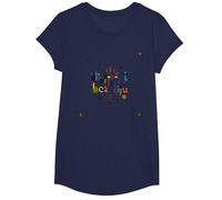 Diverso è Bello: Colorato Diversità Celebrazione Maglietta, Ragazze, Navy, L