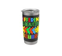 Diverso se bello autismo supporto autistico mamma papà bambini Bicchiere termico in acciaio inox doppia parete