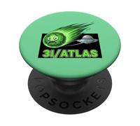 Divertente 3I Atlas Comet UFO Mistero Cosmico PopSockets PopGrip Adesivo