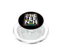 Divertente 4 luglio Juneteenth Is My Independence Uomini Ragazzo Ragazza PopSockets PopGrip per MagSafe