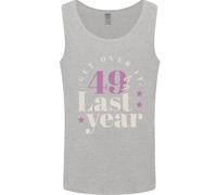 Divertente 50th Compleanno 49 È So Ultimo Anno Uomo Canotta Maglia