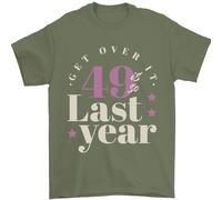 Divertente 50th Compleanno 49 È So Ultimo Anno Uomo T-Shirt 100% IN Cotone