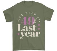 Divertente 50th Compleanno 49 Is So Ultimo Anno T-Shirt 100% IN Cotone