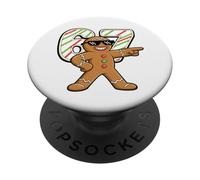 Divertente 6 7 Six Seven 67 Meme Gingerbread Man Christmas PopSockets PopGrip Adesivo