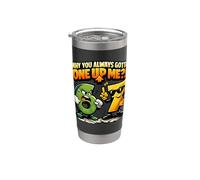 Divertente 6 e 7 Meme 6 7 "Gotta One Up Me" Bicchiere termico in acciaio inox doppia parete