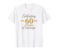 Divertente 60 Anni di Matrimonio 1965 60 ° Anniversario di Matrimonio Maglietta