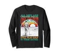 Divertente 60th Birthday Golf Dad Play in Sixties Golfer Maglia a Manica