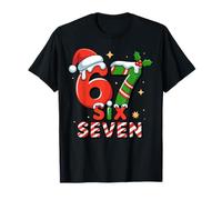 Divertente 67 Meme Christmas Six Seven Santa Holiday Maglietta