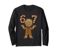 Divertente 67 Meme Gingerbread Christmas Six Seven Christmas Holiday Maglia a Manica