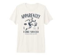 Divertente a Quanto pare, Mi Piace Il Calcio Maglietta Premium