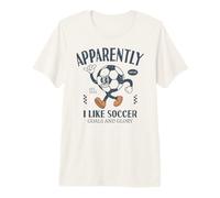 Divertente a Quanto pare, Mi Piace Il Calcio Maglietta Premium