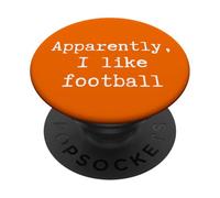 Divertente, a quanto pare mi piace il calcio, mamma, papà, sorella, fratello, fan PopSockets PopGrip Adesivo