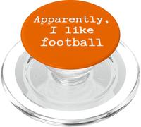 Divertente, a quanto pare mi piace il calcio, mamma, papà, sorella, fratello, fan PopSockets PopGrip per MagSafe