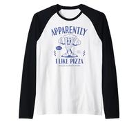 Divertente a Quanto pare, Mi Piace la Pizza Maglia con Maniche Raglan