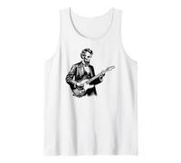Divertente Abraham Lincoln che suona la chitarra elettrica Canotta