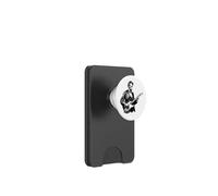 Divertente Abraham Lincoln che suona la chitarra elettrica PopSockets PopWallet per MagSafe