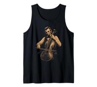 Divertente Abraham Lincoln Suonare Violoncello Musica Classica Violoncellista Canotta